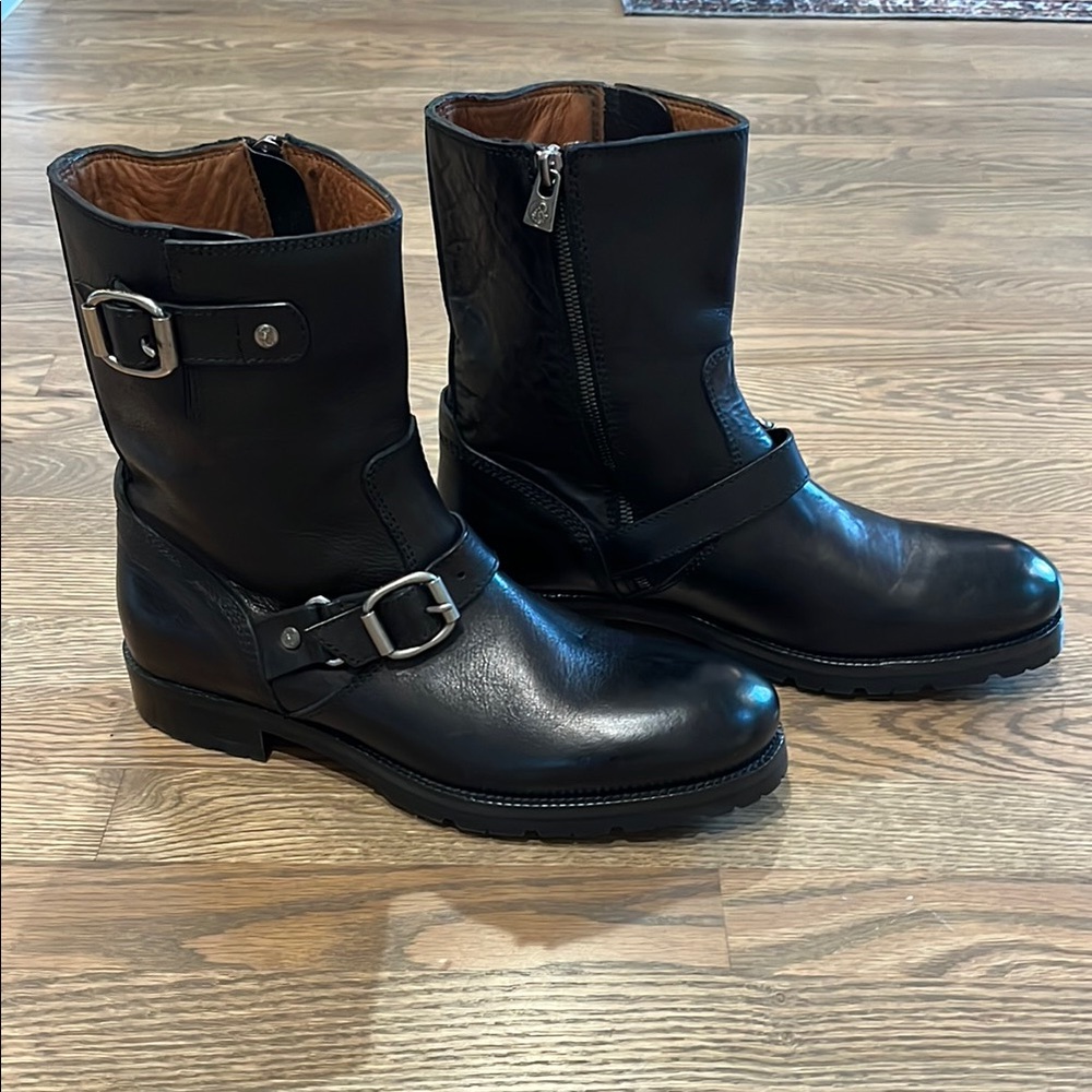 Jimmy Choo Black Leather Men's Boots
